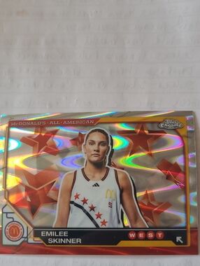 McDonald's Holographic Chrome Basketball Card - Raywave Refractor